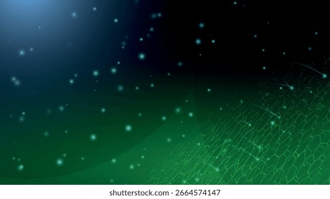 AI Science Analytics Background (em inglês). Blue Abstract Fintech Data Concept. Tecnologia do futuro da rede digital. Banner Neutro Médico Hexagone. Inteligência Artificial Inovadora Design de Negócios Médicos.