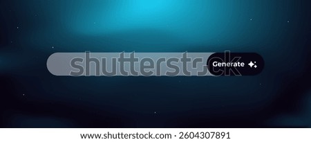 Ai search bar features a modern generate button with sparkling icon, highlighting its futuristic design.
