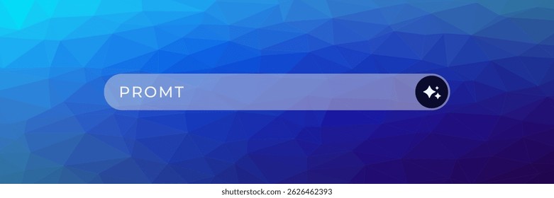 Ai search bar with a sleek icon, enhancing artificial intelligence user interaction efficiency.