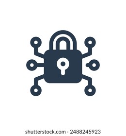 AI Security Vector Icon Illustration