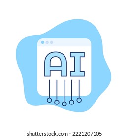 AI-Dienstsymbol für Web