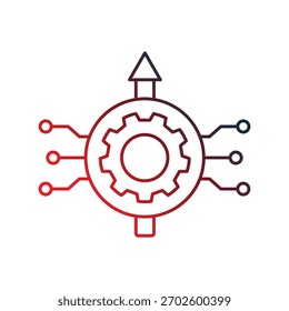 Icono de configuración de aire con fondo blanco Vector Ilustración de stock