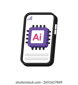 Ai Smartphone-Vektorsymbol. EPS 10-Datei