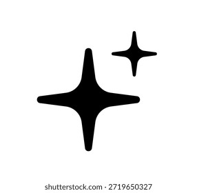 Icono de la estrella de la IA. Símbolo de inteligencia artificial. Signo de robot de IA digital. Icono de explosión de estrella mágica. Signo de asistente inteligente. Elemento de Diseño gráfico moderno. Ilustración vectorial aislada sobre fondo blanco.