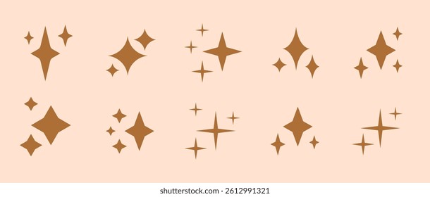 Ai star icon vector logo design. Ai bot artificial intelligence innovation flat prompt concept