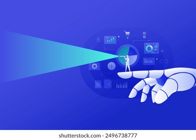 AI Strategy for Digital Marketing conecept illustration background banner