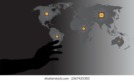 AI is taking over the world. It is everywhere throughout the world and is taking over from humans.