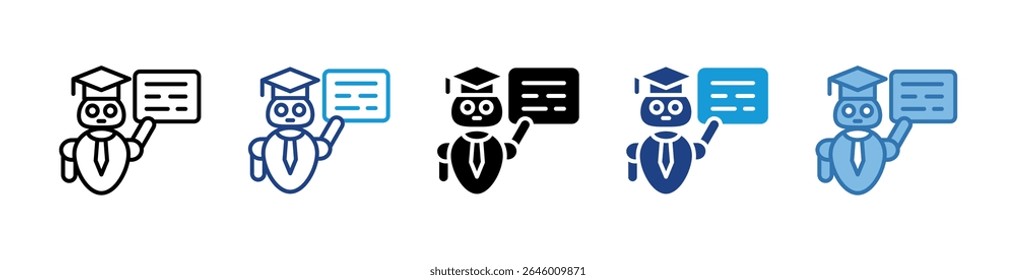 Ai Teacher Icon Element For Design