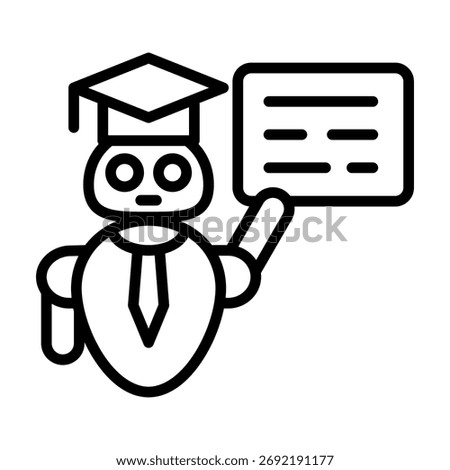 Ai Teacher Icon Element For Design