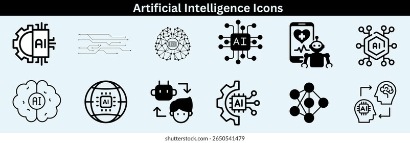  AI Tech: Future of Digital Innovation Stock Images for Machine Learning, Robotics, Data Science
