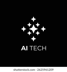 Diseño de logotipo de AI Tech, diseño de logotipo de AI, Plantilla de diseño tecnológico