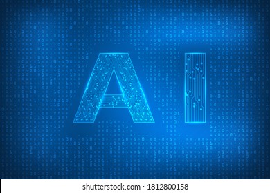 Antecedentes abstractos de la tecnología de IA. nuevo abstracto tecnológico de la innovación. fondo de protección de código y contraseña.
