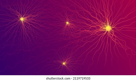 AI technology. Big data. Neurons connecting. Futuristic artificial intelligence background. Big science medical concept.