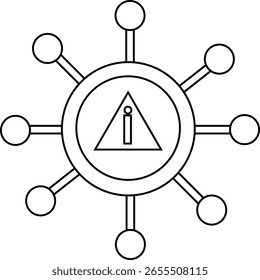 AI Technology Circuit Board Vector Illustration