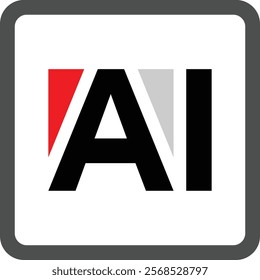 
Ai Technology Digital Artificial Intelligence Future Circuit Electronic Colorful Vector Logo Design Pro Label