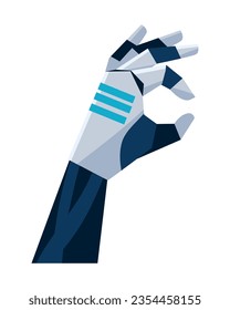 AI technology hand robot icon isolated