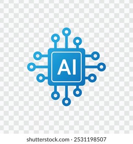 AI Technology Icon | Artificial Intelligence and Machine Learning Vector Symbols