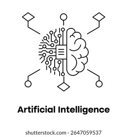 AI Technology Icon, Machine Brain, Neural Learning, Artificial Thinking Icon, Smart Algorithm, Data Intelligence, AI Analysis, AI Processing Icon, ML Intelligence, Neural Logic