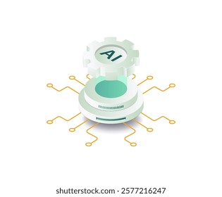 AI technology information concept illustration
