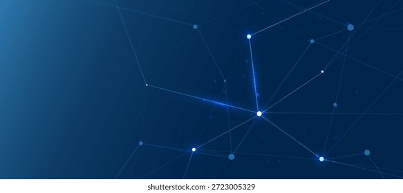 Fondo Abstractas digital futurista de la red neuronal de la Tecnología de la IA