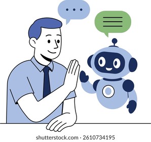 AI technology set Characters using artificial intelligence generative tools for business tasks