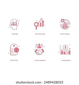 AI in Trade Promotion Optimization Vector Icon Collection