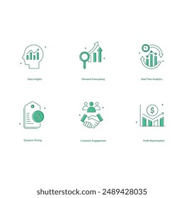 AI in Trade Promotion Optimization Vector Icon Collection