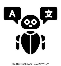 Elemento De Ícone Do Tradutor Ai Para Design