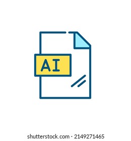 AI vector design file format. Pixel perfect, editable stroke color line icon