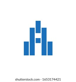 AI vector letter logo for data analyzers