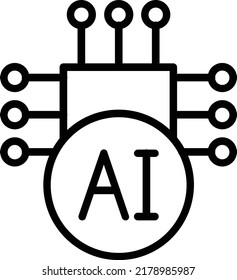 AI Vector Line Icon Design