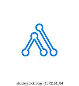 AI vector logo modern graphic concept