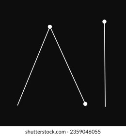 Logotipo vectorial Ai para simbol tecnológico y empresa