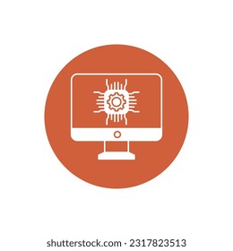 Ai View  Vector Icon with trendy background colors that can easily edit or modify 

