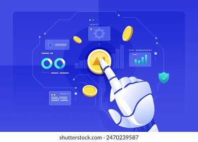 Ai in Wealth Management and Robo Advisor illustration