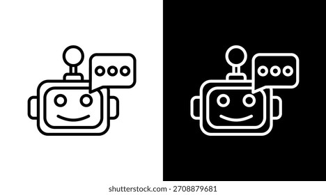 Ai White Icon Set Vector
