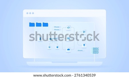 AI workflow automation artificial intelligence. ai agent workflow dashboard automation diagram, cloud integration, and system orchestration