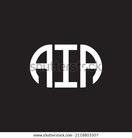 AIA letter logo design on black background. AIA 
creative initials letter logo concept. AIA letter design.
