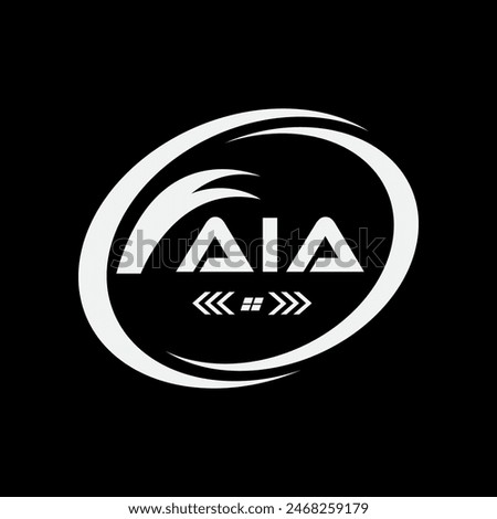 AIA letter logo Design. AIA Simple and modern monogram logo. AIA Abstract Alphabet vector Design.