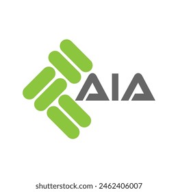 Diseño de Vector del logotipo de la letra de AIA, logotipo simple y moderno de AIA. Diseño de alfabeto de lujo AIA