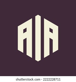 AIA Letter polygon shape logo
