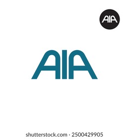 AIA Logo Letter Monogram Design