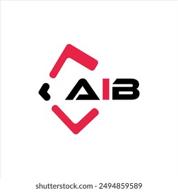 Logo de la letra minimalista creativa de AIB. AIB siglas de Vector único alfabeto letra logo diseño

