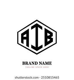 AIB diseño de logotipo, AIB simple y moderno logotipo. AIB diseño de alfabeto de lujo