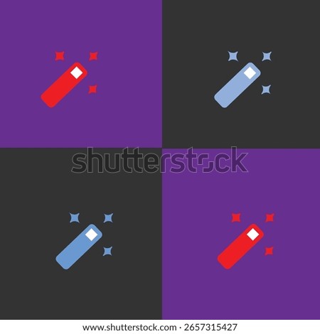AI-based magic wand icon used for smart selection or auto-enhancement in design or photo editing tools.