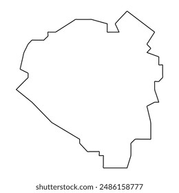 Aibonito map, administrative division of Puerto Rico. Vector illustration.