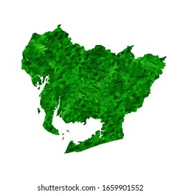 Aichi Map prefecture green icon