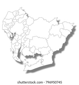 Aichi Prefecture  Map white icon