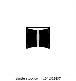 aicon open door vector illustration logo design