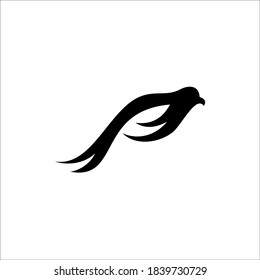 imagen vectorial de icono del logo de los dados de ave creativa